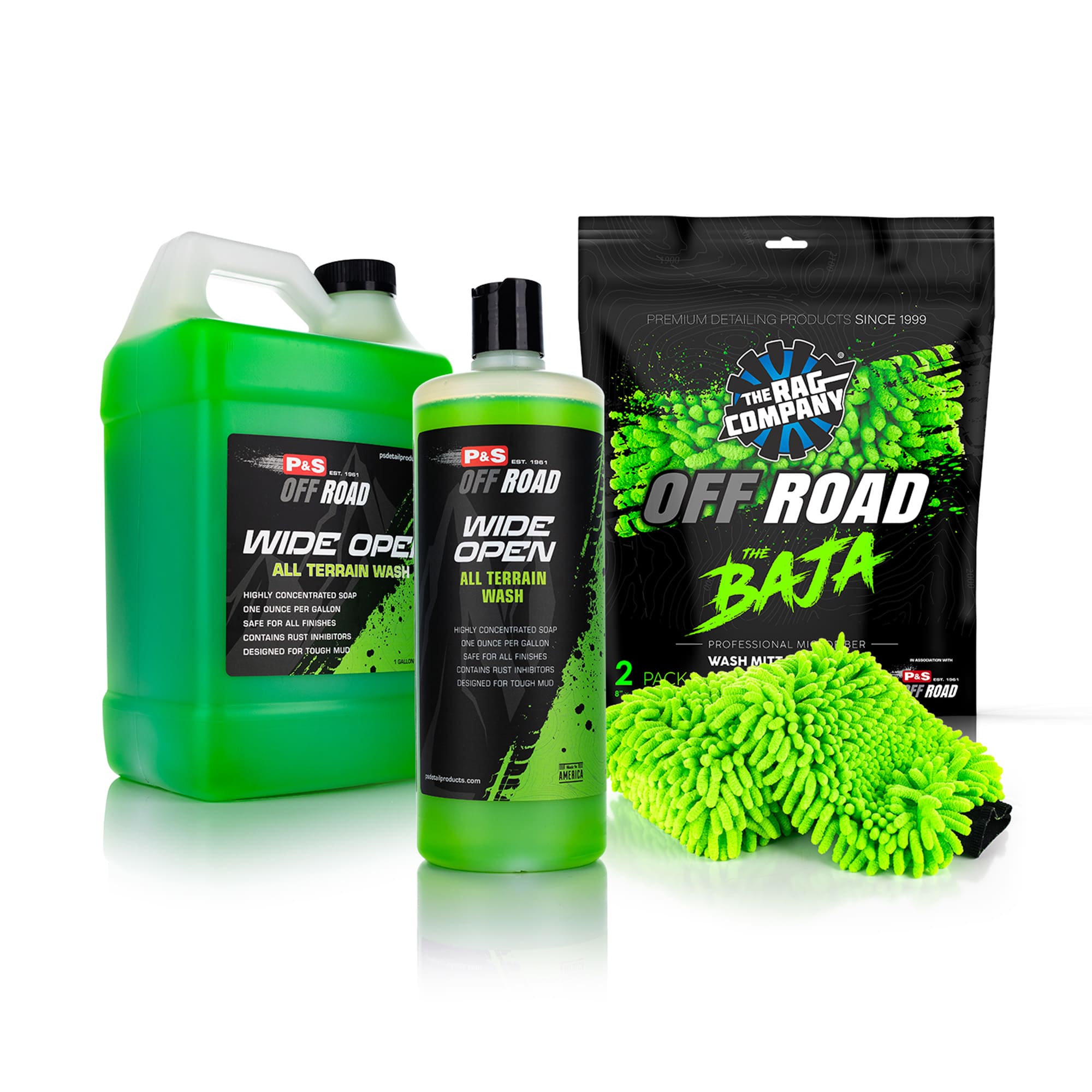 P&S Wide Open All Terrain Wash & TRC Off Road Baja Pack Bundle