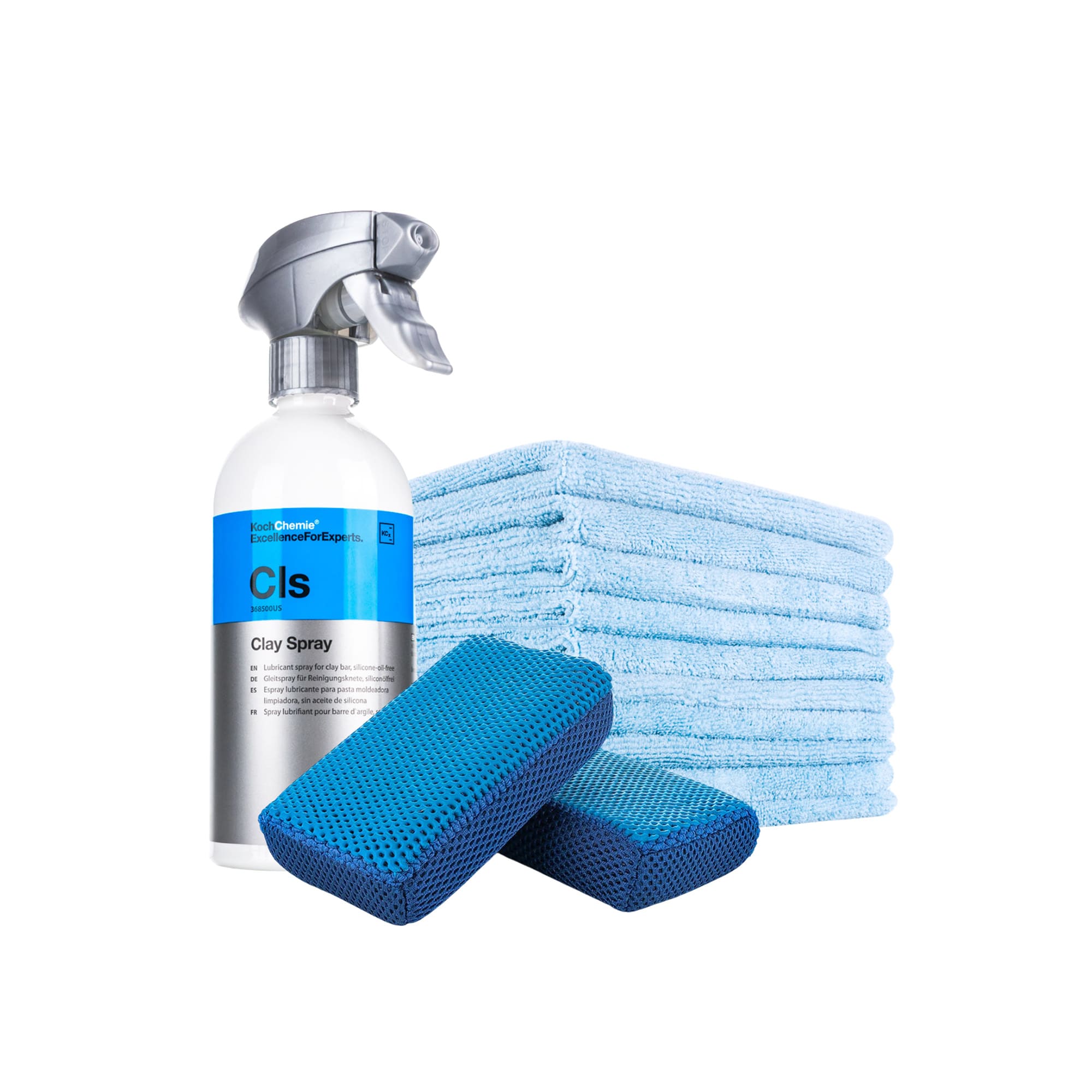 Koch-Chemie Clay Kit | Clay Spray + Ultra Scrubber + Microfiber