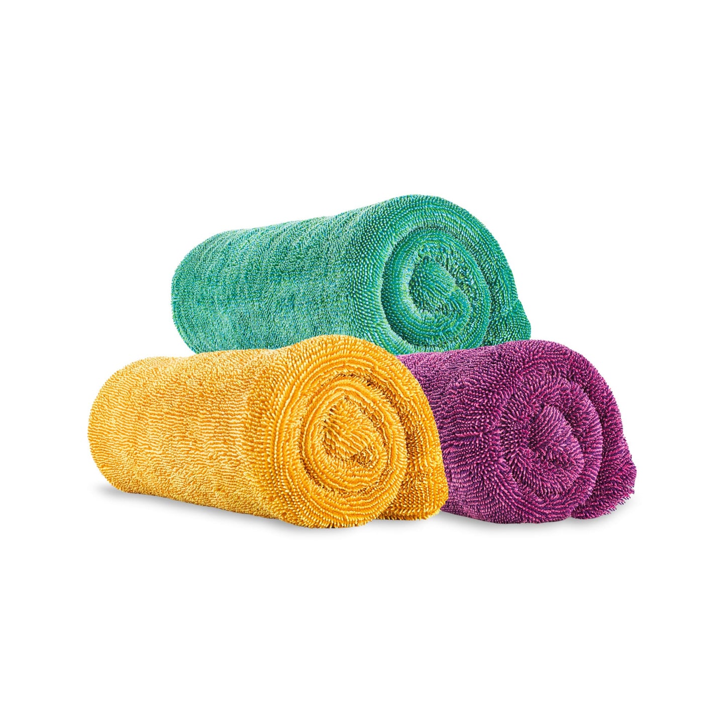 The Rag Company Colorburst Drying Towels premium microfiber car drying towels