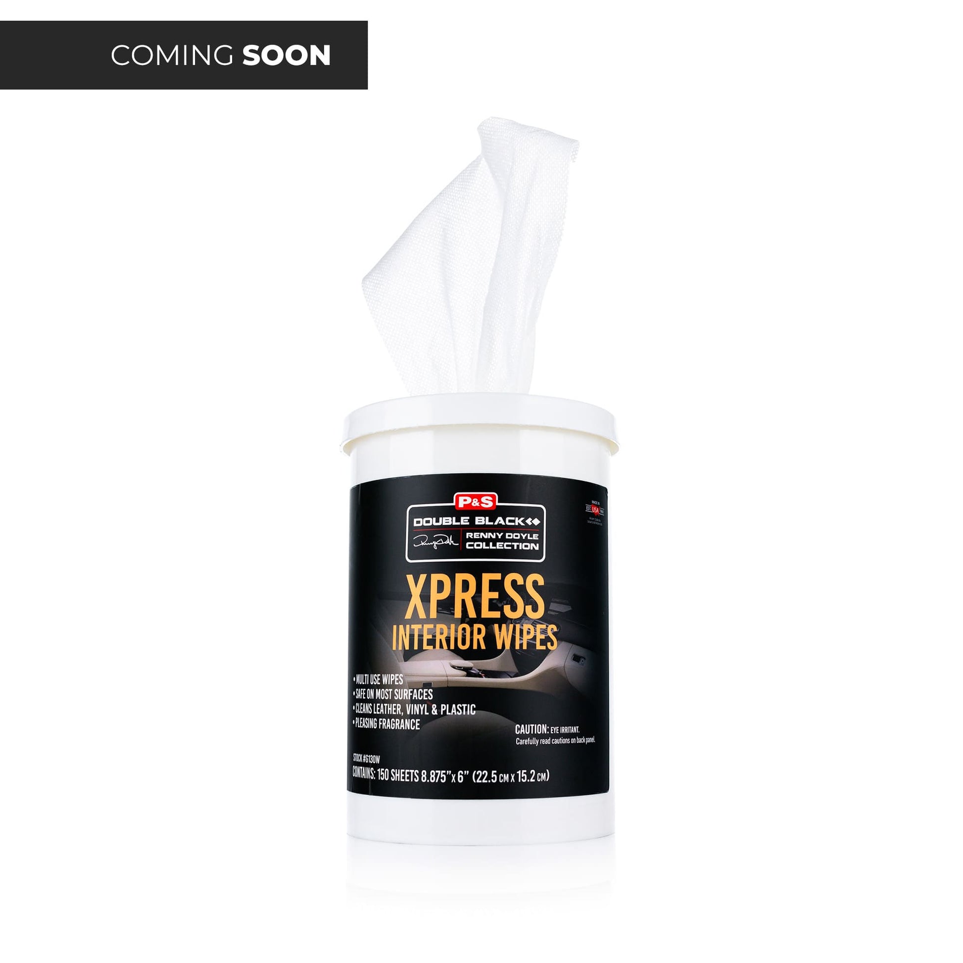 P&S Xpress Interior Wipes - Pre-moistened wipes designed for quick and effective cleaning of interior surfaces, leaving a fresh, streak-free finish.