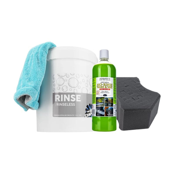 Optimum No Rinse Wash & Wax Rinseless Wash Essentials Kit